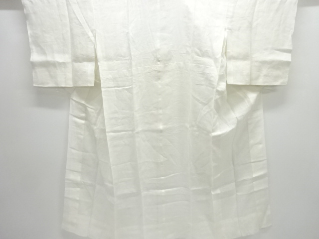 JAPANESE KIMONO / ANTIQUE HONMA SUKASHI WOVEN FLORAL PATTERN JUBAN
